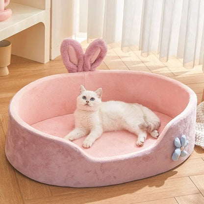 Detachable Pet Bed Pet Bed Detachable Washable Dog Sleeping Bed Soft Comfortable Warm Cat Bed for Four Seasons Soft Pet Bed